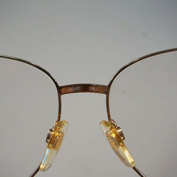 Metzler Germany Signee Eyeglasses Frames Pink Gold Vintage 1970 Demo Lens 56-17 main image 7